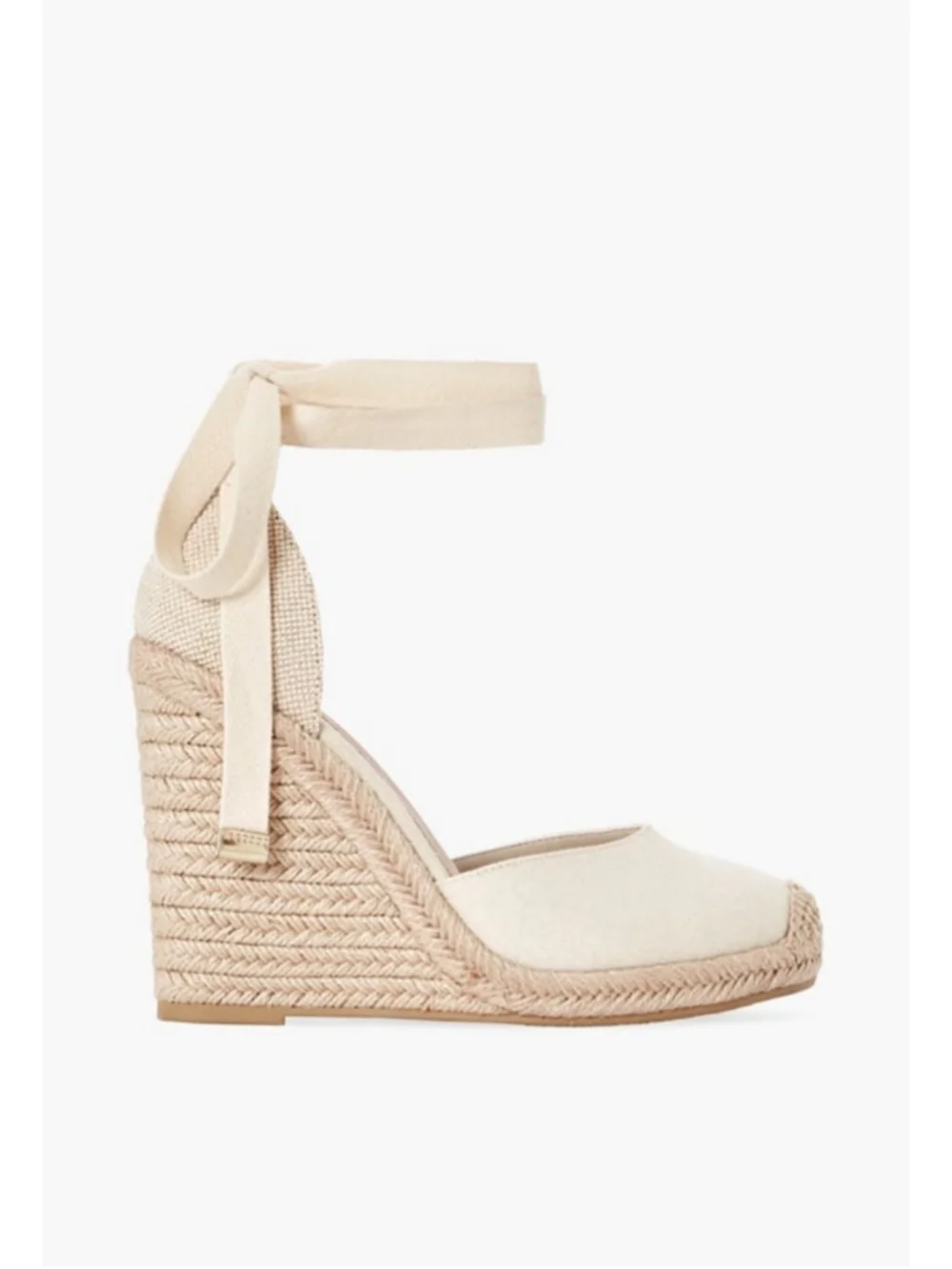 Women's Just Fab Jenala Espadrille Wedge in Ivory Size 12